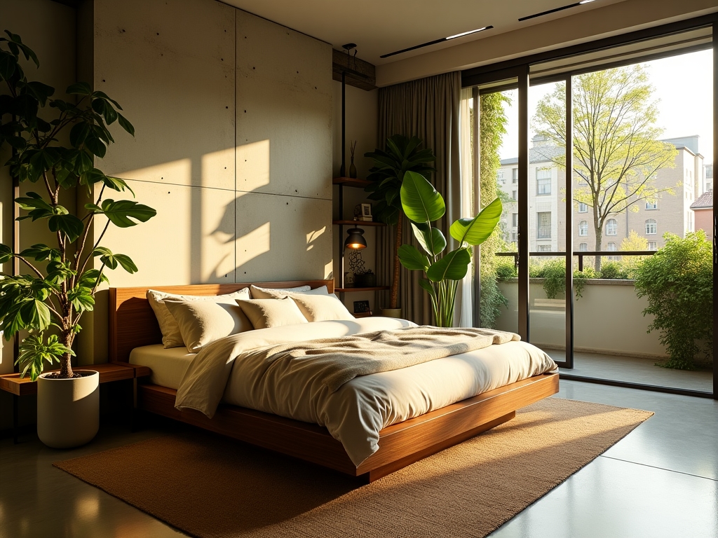 AI-generated bedroom concept